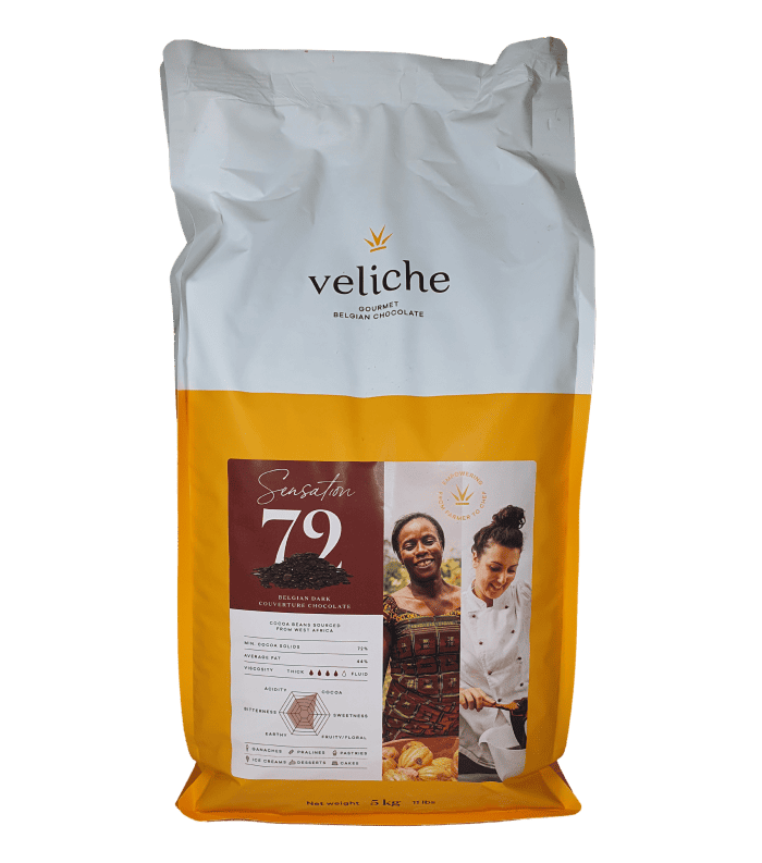 [8054506] VELICHE: Chocolate Dark Sensation 72% 10kg
