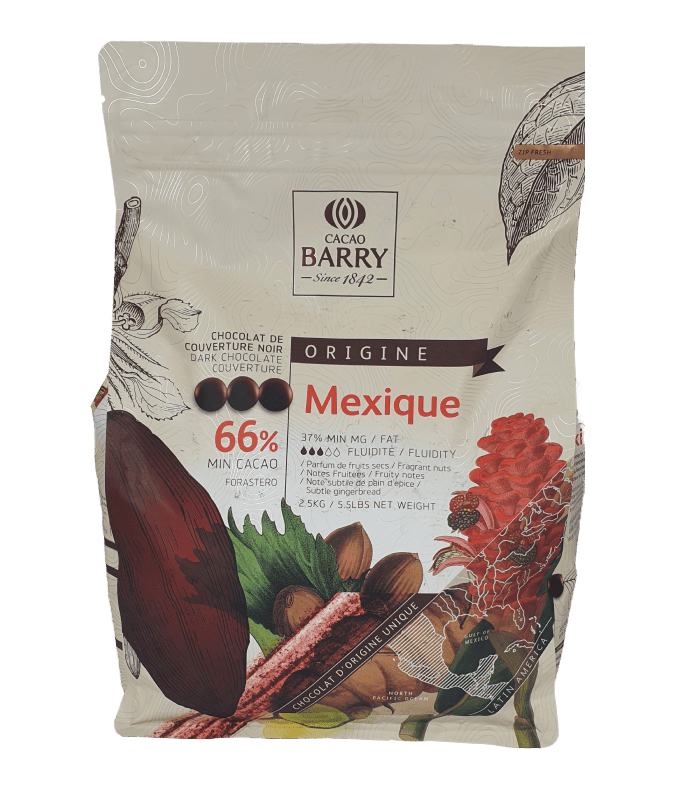 Mexique Noir 66% callets 2.5kg CHD-N66MEX-E4-U70