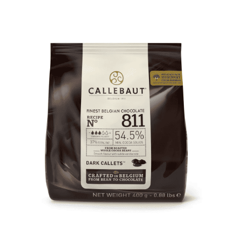 CALLEBAUT Dark Callets 400gr 811(7pk) (S)