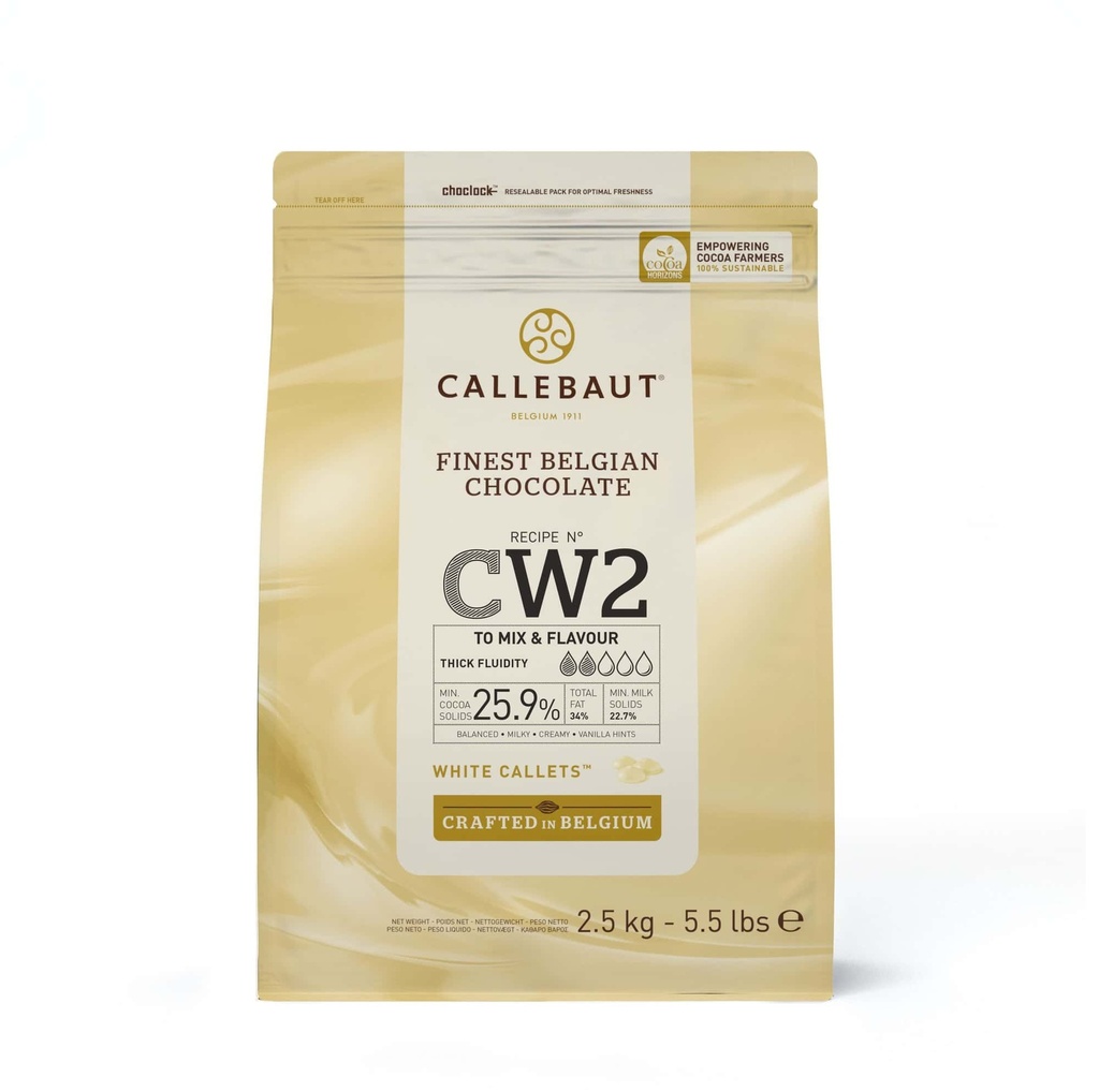 CALLEBAUT Callets WHITE 2,5kg 26% CW2-E4-U71 (S)