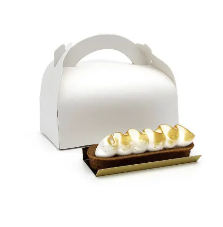 Handle Cake Box White 175x150mm (x50)