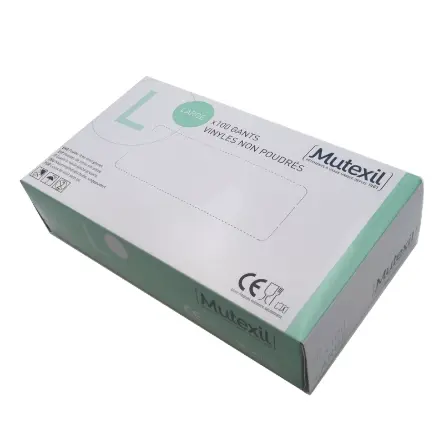 Vinyl Gloves- Powder-free- L- 100