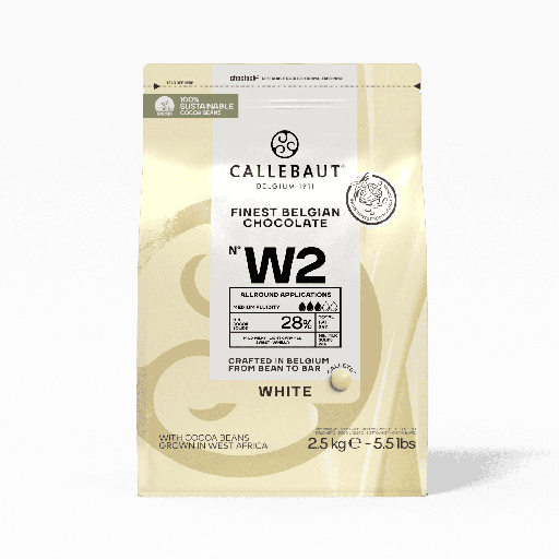[3070044] CALLEBAUT: Callets White 2.5kg 28% W2-E4-U71 (S)