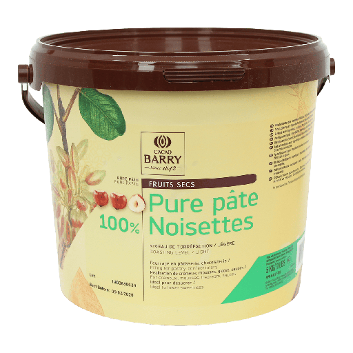Hazelnuts Paste Pure 100% BARRY 5Kg